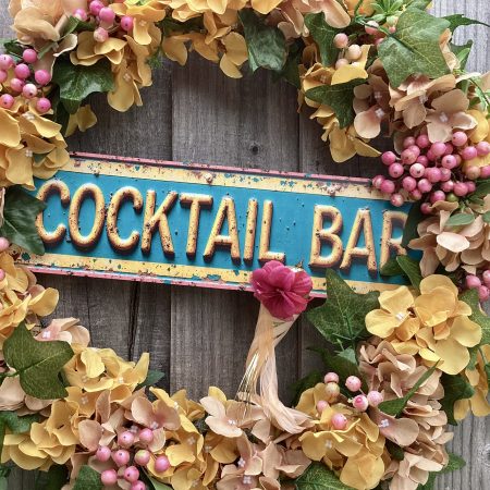 Stunning Summer Wreath for door, outdoor bar, gate or shed