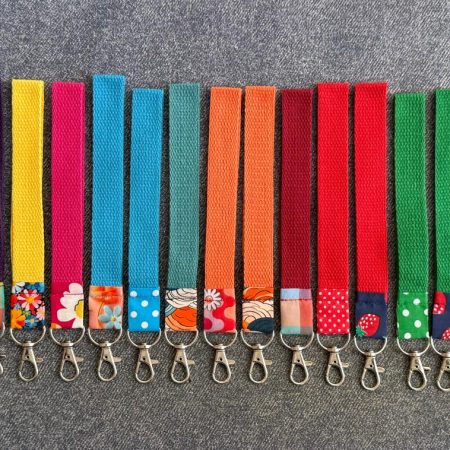 **NEW** Webbing Wristlet Keychain Keyfob with Lobster Clasp