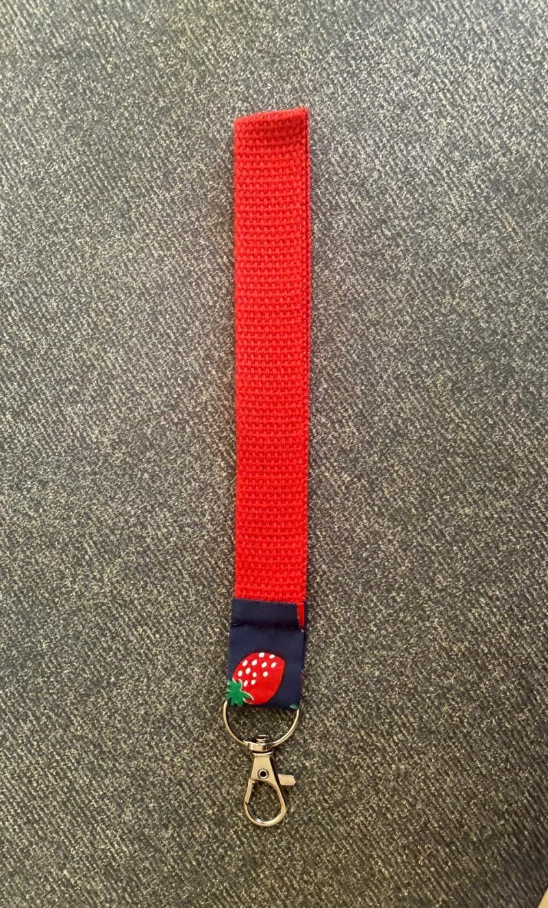 **NEW** Webbing Wristlet Keychain Keyfob with Lobster Clasp
