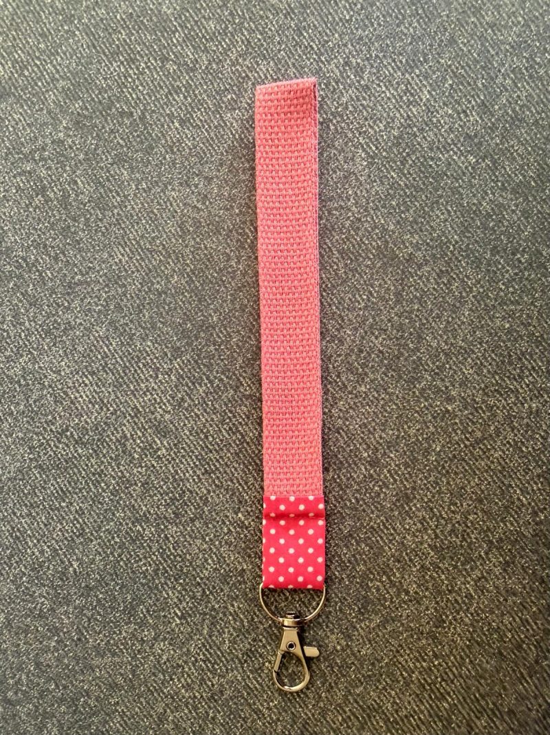 **NEW** Webbing Wristlet Keychain Keyfob with Lobster Clasp
