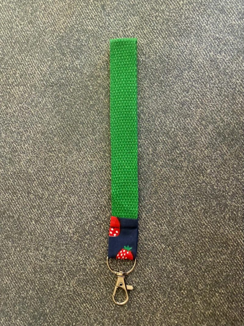 **NEW** Webbing Wristlet Keychain Keyfob with Lobster Clasp