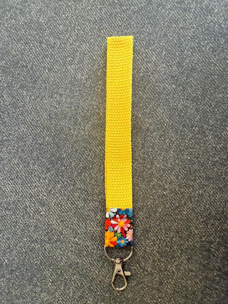 **NEW** Webbing Wristlet Keychain Keyfob with Lobster Clasp