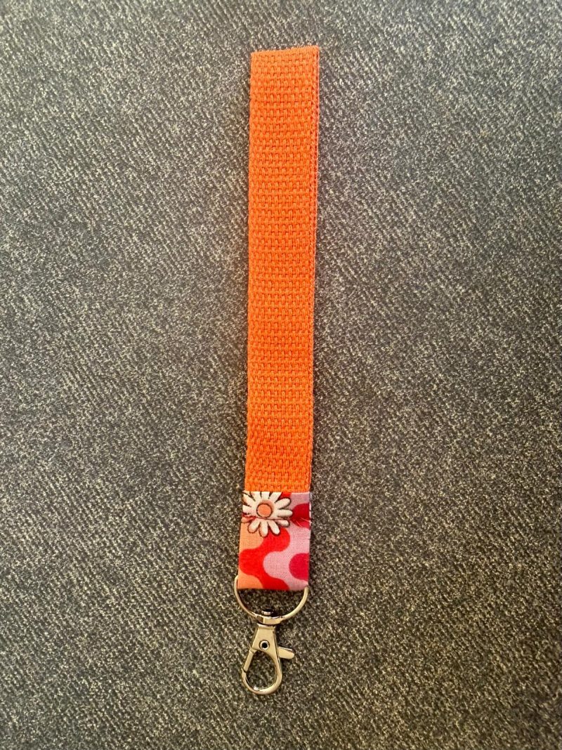 **NEW** Webbing Wristlet Keychain Keyfob with Lobster Clasp