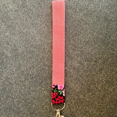 **NEW** Webbing Wristlet Keychain Keyfob with Lobster Clasp