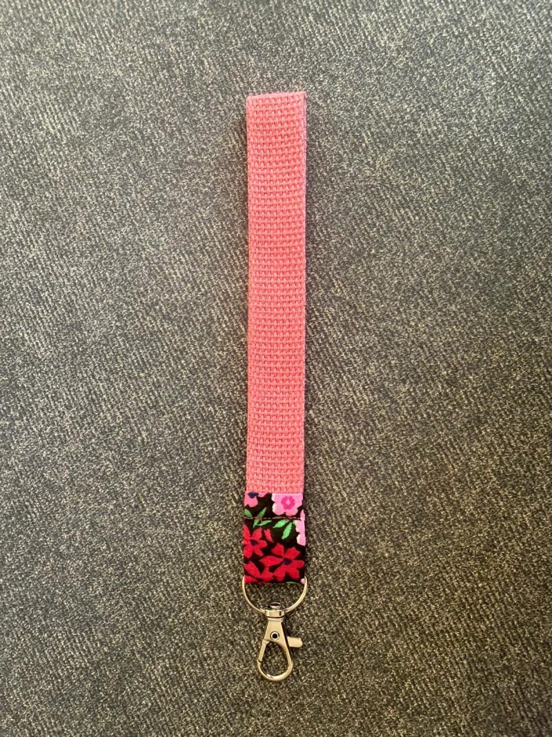 **NEW** Webbing Wristlet Keychain Keyfob with Lobster Clasp