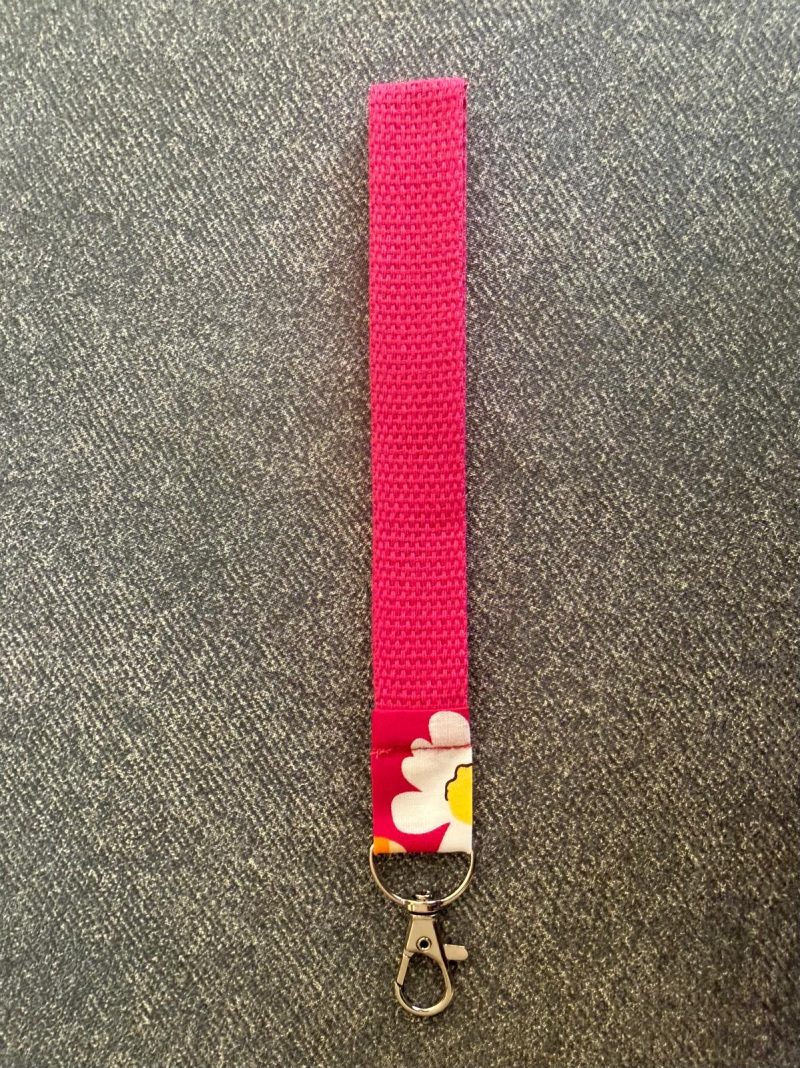 **NEW** Webbing Wristlet Keychain Keyfob with Lobster Clasp