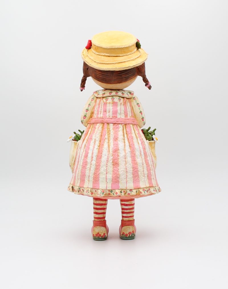 Handmade Paper Clay Art Doll Clara Berrywell, 32cm Tall