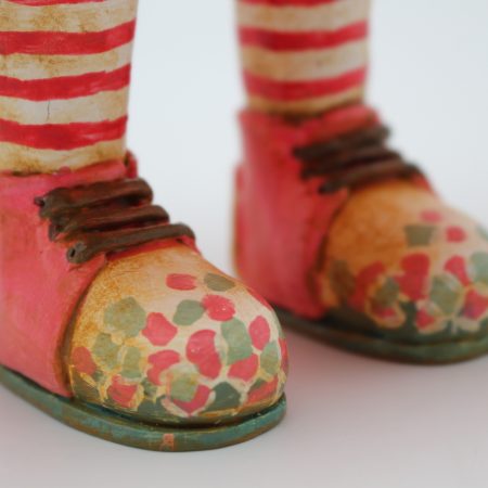 Handmade Paper Clay Art Doll Clara Berrywell, 32cm Tall