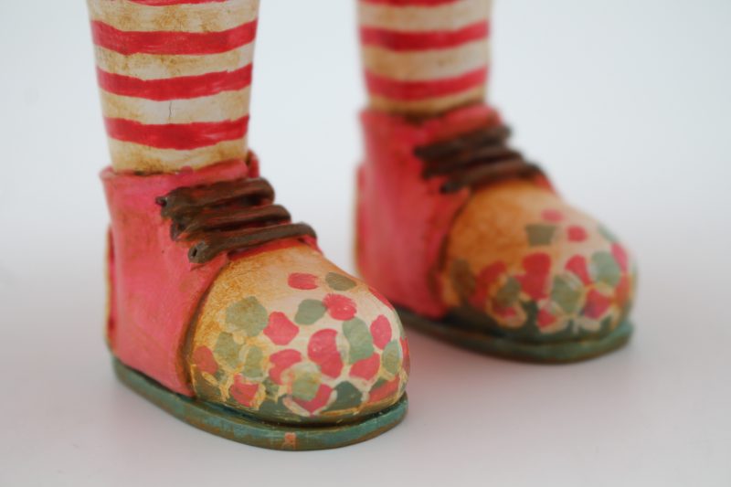 Handmade Paper Clay Art Doll Clara Berrywell, 32cm Tall