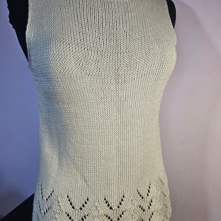 Handknitted summer top.