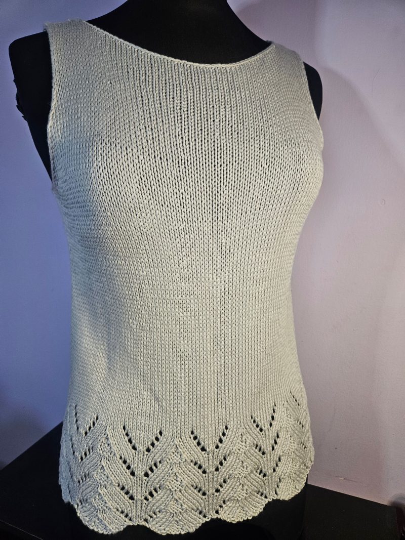 Handknitted summer top.