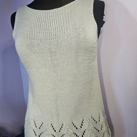 Handknitted summer top.
