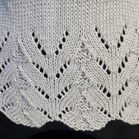 Handknitted summer top.
