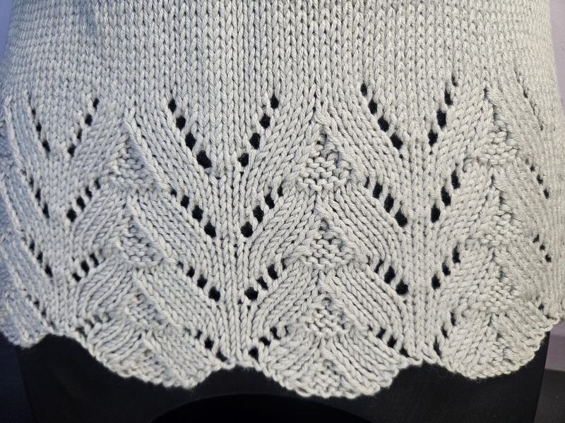 Handknitted summer top.