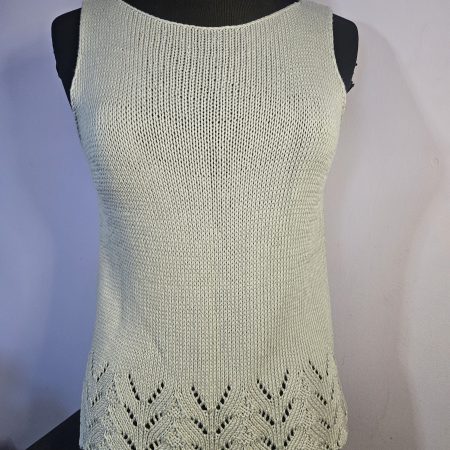 Handknitted summer top.