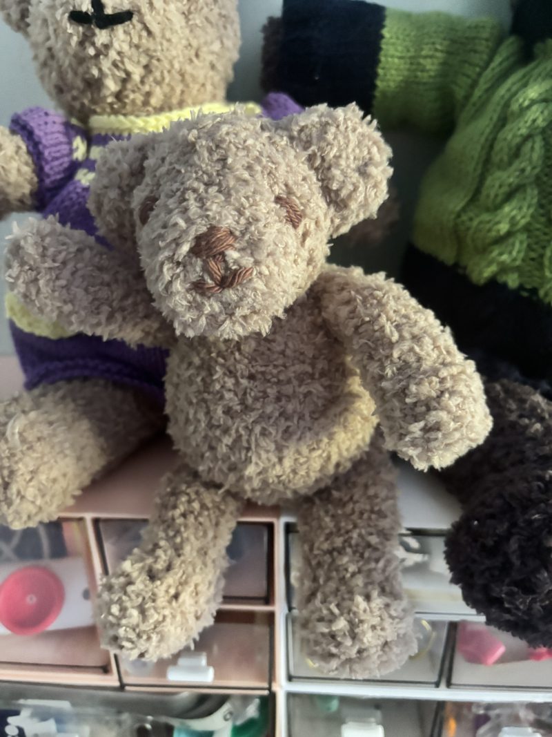 Hand Knitted Teddy Bears in Soft Wool Yarn