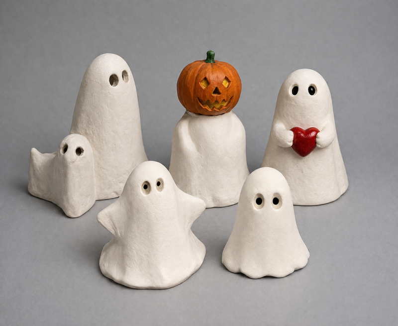 ‘Booella’ Hand Painted Miniature Ghost Figurine