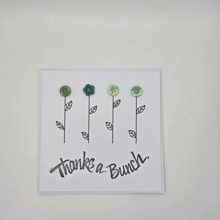 Hand crafted Thank you card