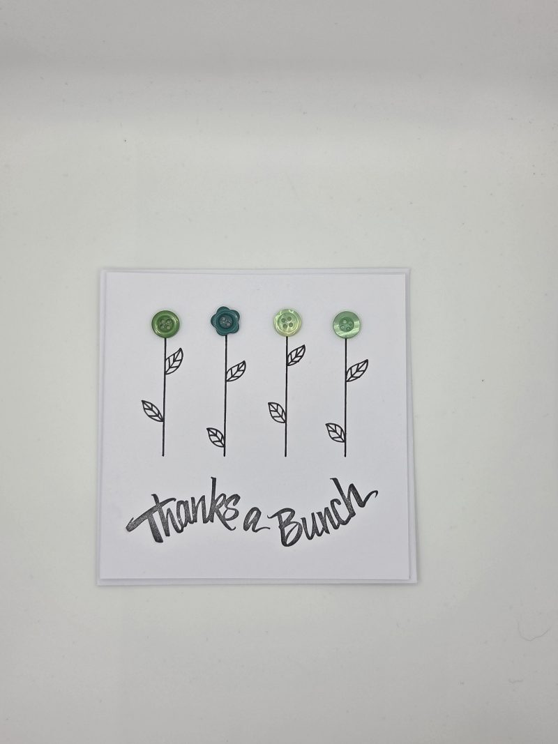 Hand crafted Thank you card