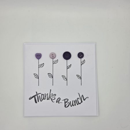Hand crafted Thank you card
