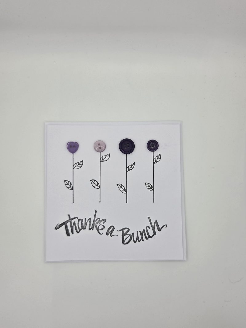 Hand crafted Thank you card