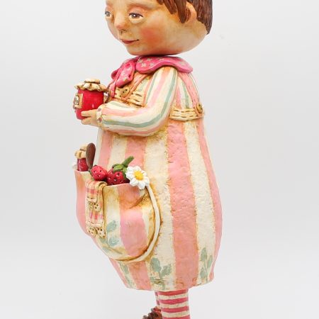 Handmade Paper Clay Collectable Toby Bramley Art Doll, 32 cm Tall
