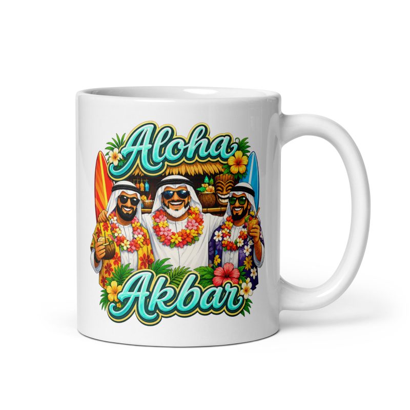 Aloha Akbar Funny Tropical 11oz White Ceramic Mug