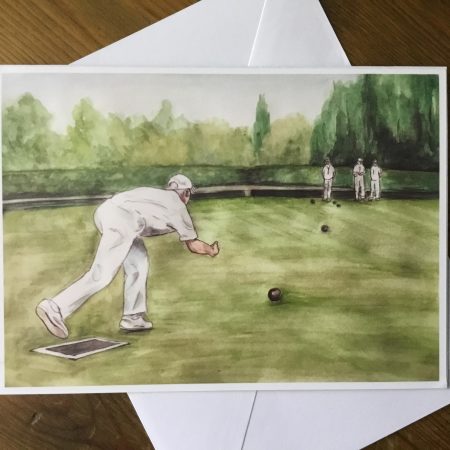 Crown Green Bowling Art Card