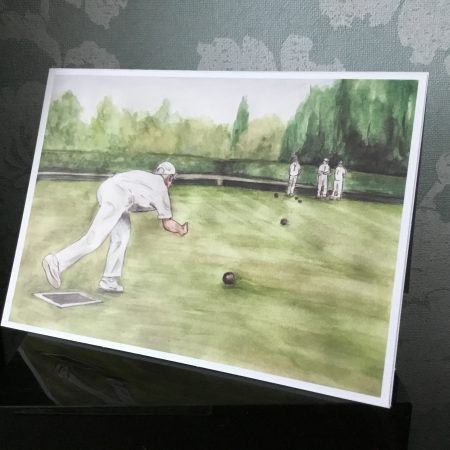Crown Green Bowling Art Card
