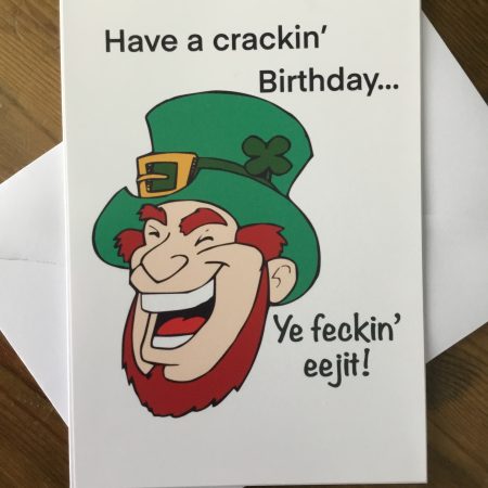 Funny Irish Eejit Birthday Card