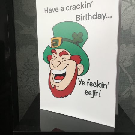 Funny Irish Eejit Birthday Card