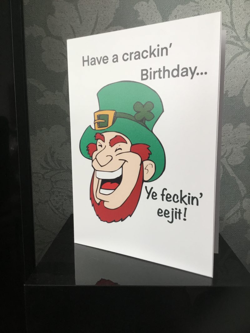 Funny Irish Eejit Birthday Card