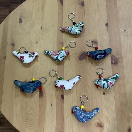 Fabric Keyring/ Padded Bag Charm