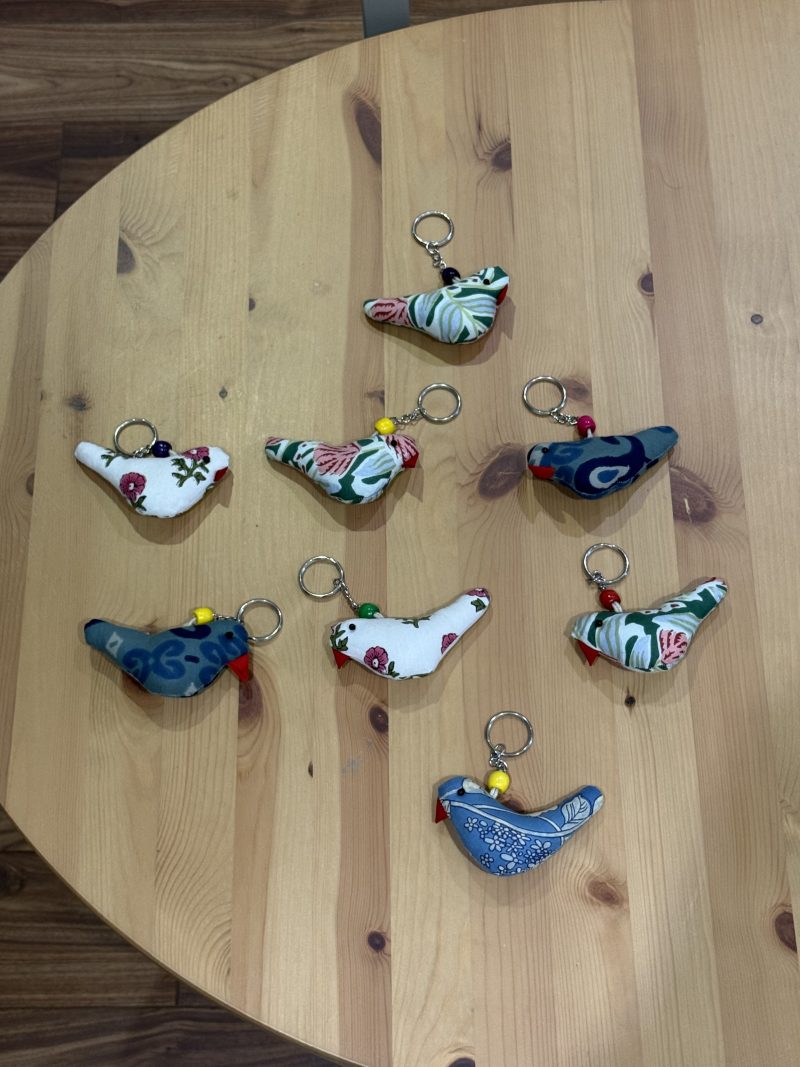 Fabric Keyring/ Padded Bag Charm