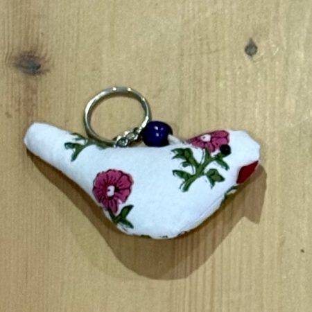Fabric Keyring/ Padded Bag Charm