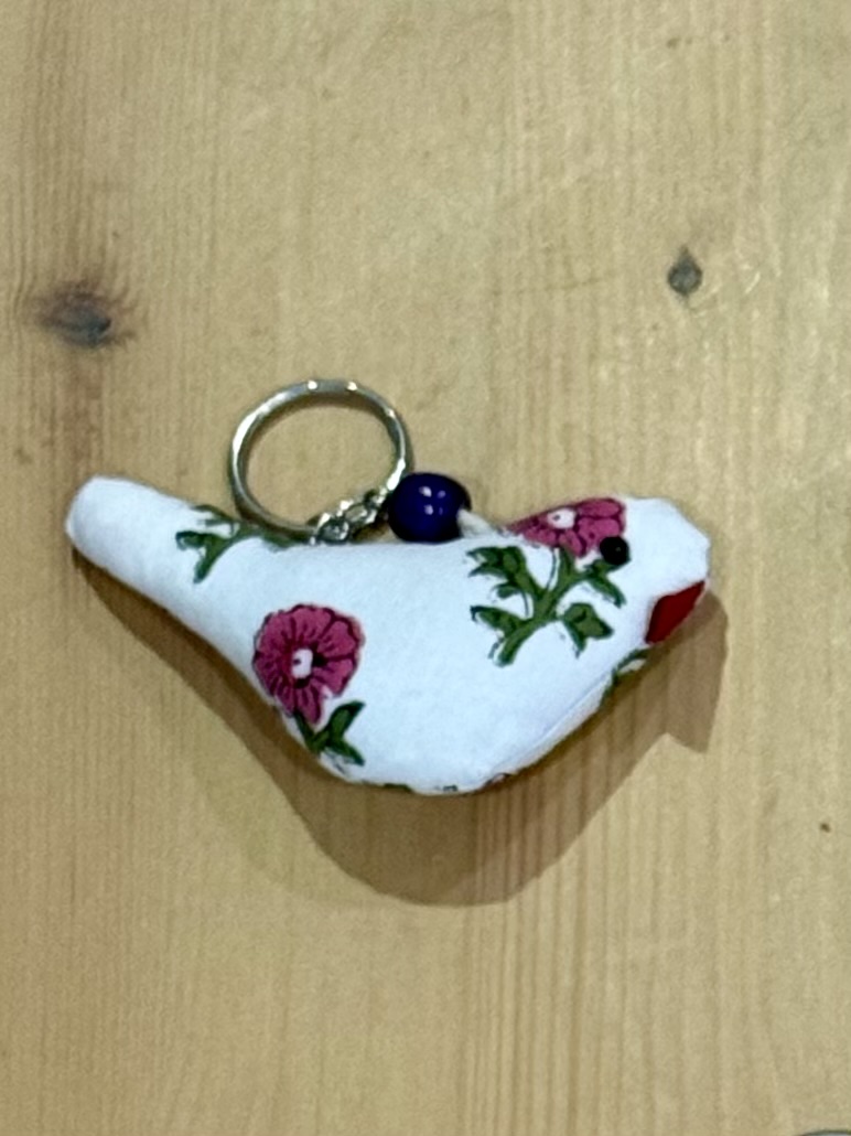 Fabric Keyring/ Padded Bag Charm