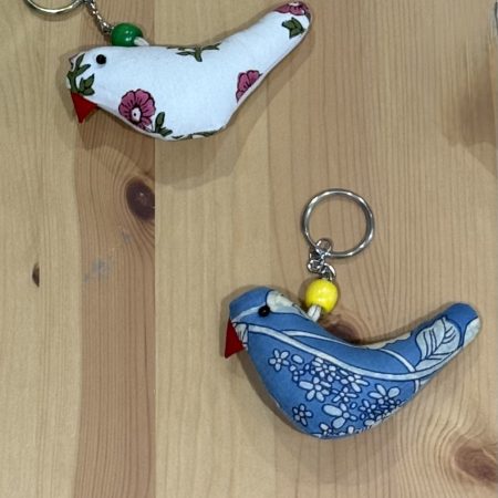 Fabric Keyring/ Padded Bag Charm