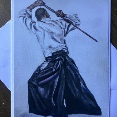 Akido Watercolour Art Card