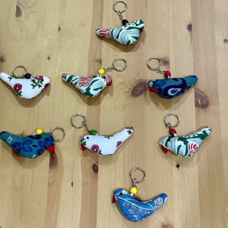 Fabric Keyring/ Padded Bag Charm