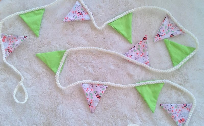 Homes or Nature Themed Fabric Bunting 2 metres