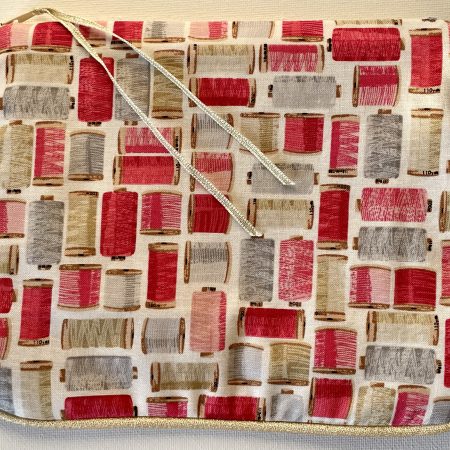 Small cosmetic bag, Handbag organiser pouch (threads)