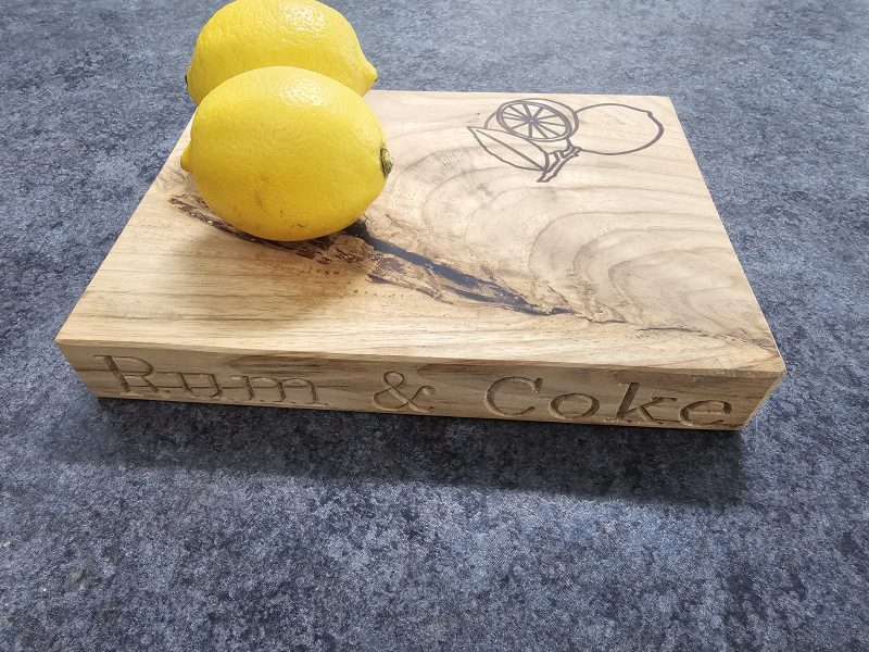 Hand made Wooden Bar Board available in a choice of British grown timbers