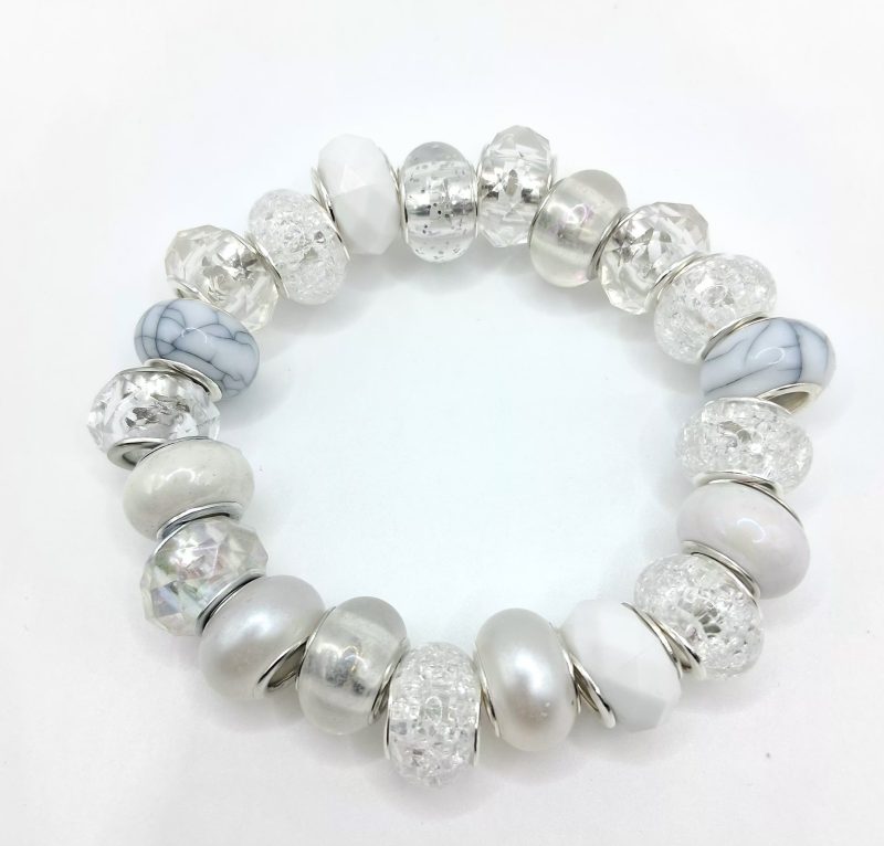Handmade Multi-coloured Rondelle Bead Bracelet Collection