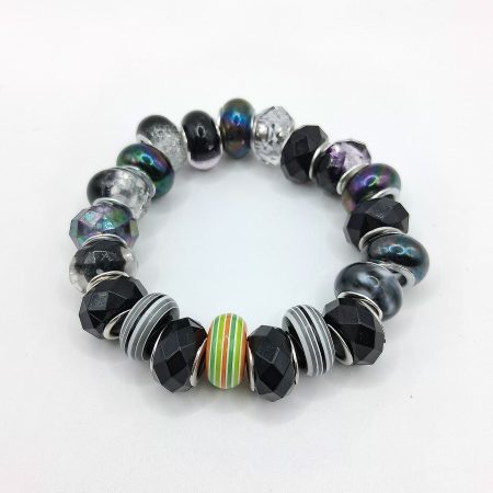 Handmade Multi-coloured Rondelle Bead Bracelet Collection