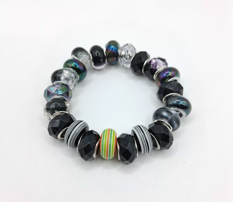 Handmade Multi-coloured Rondelle Bead Bracelet Collection