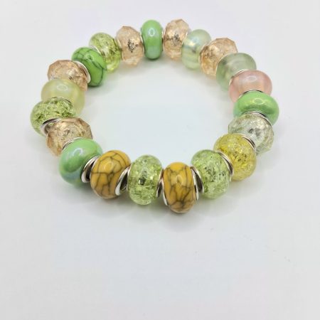 Handmade Multi-coloured Rondelle Bead Bracelet Collection