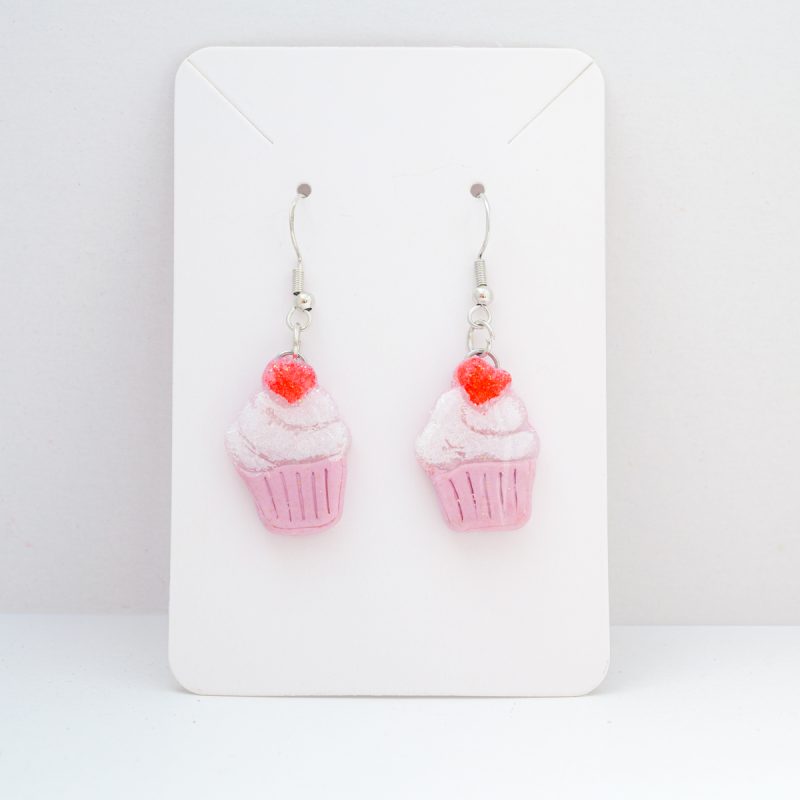 Handmade, fruit themed polymer clay earrings.