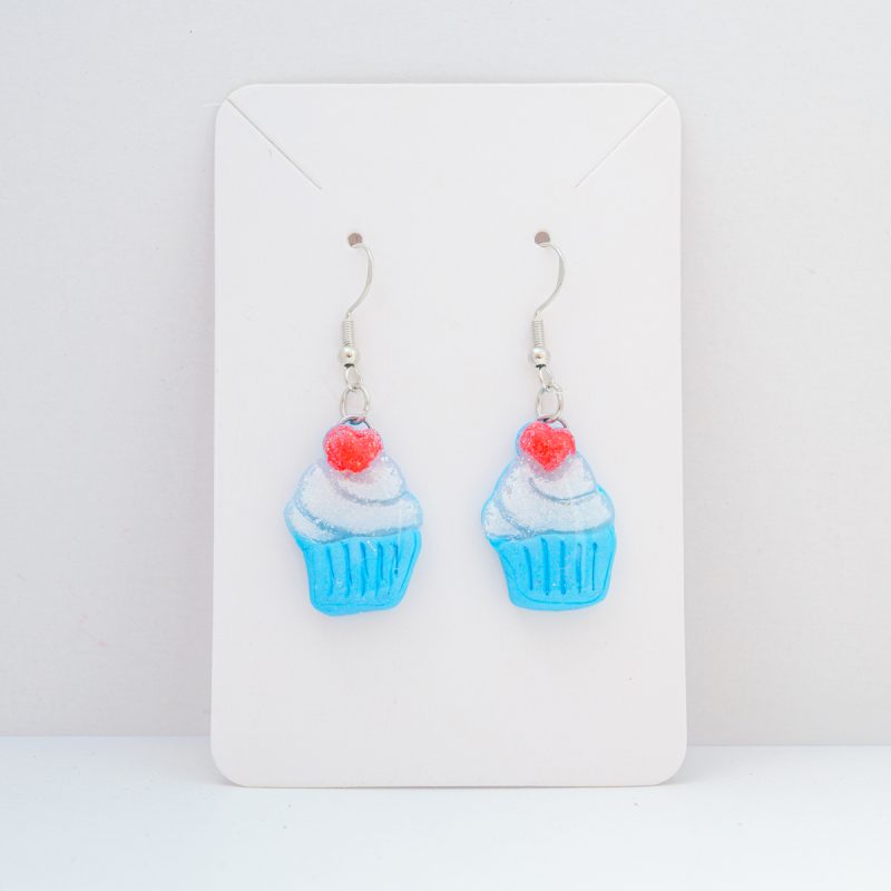 Handmade, fruit themed polymer clay earrings.
