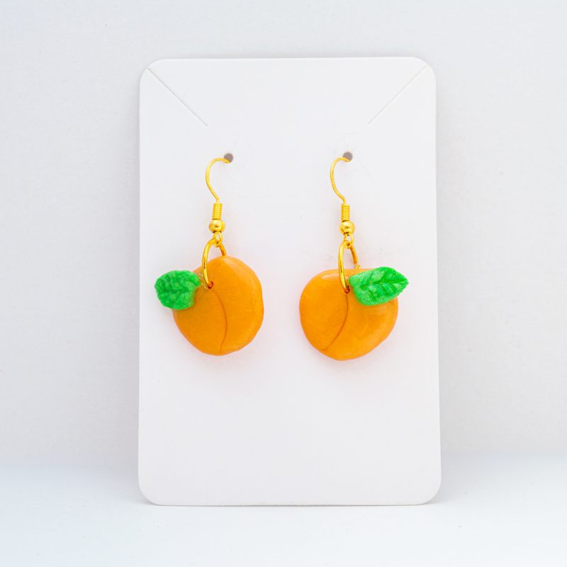 Handmade, fruit themed polymer clay earrings.