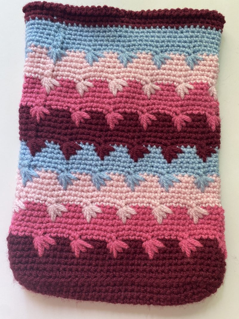 Crochet book sleeve